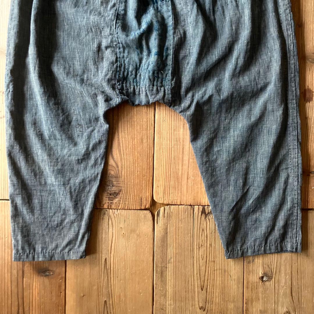 古布 布団皮 襤褸 BORO 木綿 ピエロもんぺ サルエル モンキーパンツ