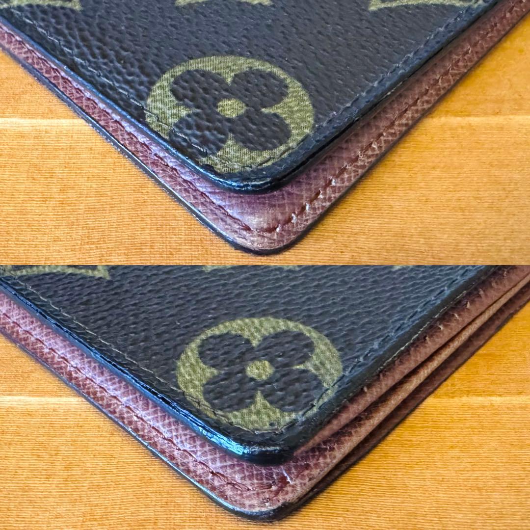 LOUIS VUITTON モノグラム ポルトビエ カルトブルー 折り財布 美品