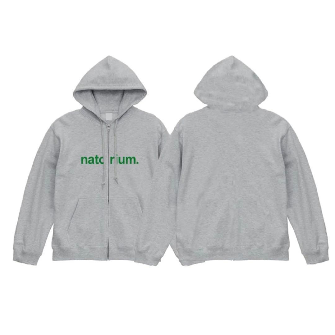 なとり　natorium zip Hoodie　グレー