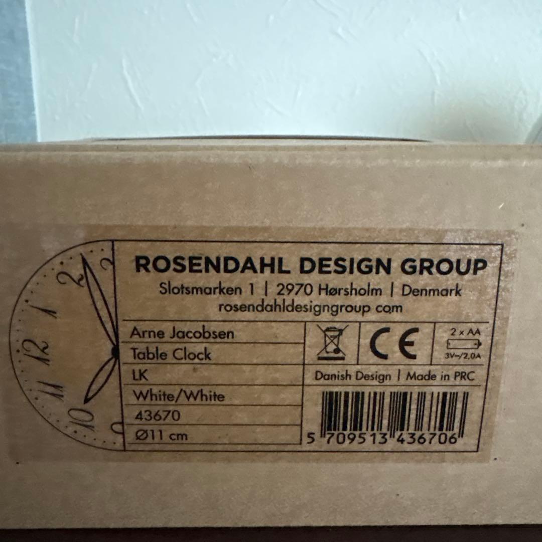新品同様 アルネ ヤコブセン LK エルケー 置き時計 北欧雑貨