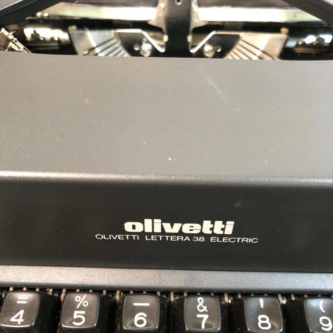 タイプライター、オリベッティ LETTERA　38 電動　動作確認済　スペイン製