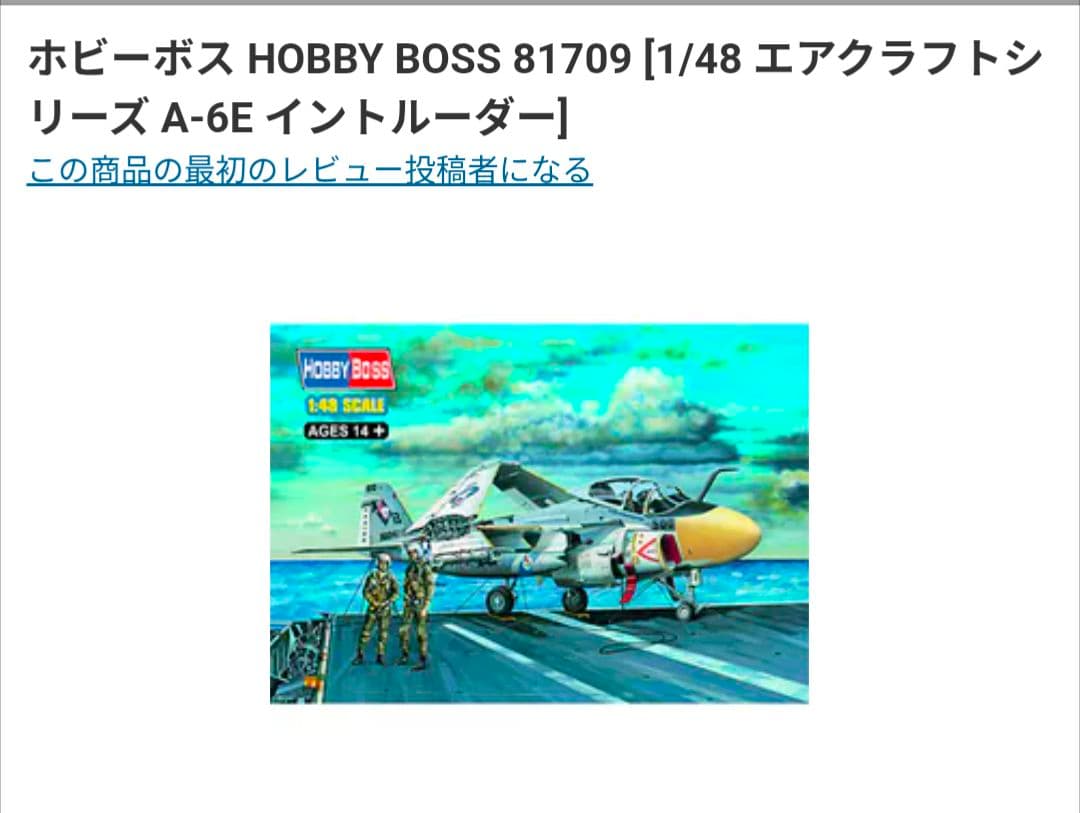 【白い悪魔様】ホビーボス 1/48 A-6E イントルーダー