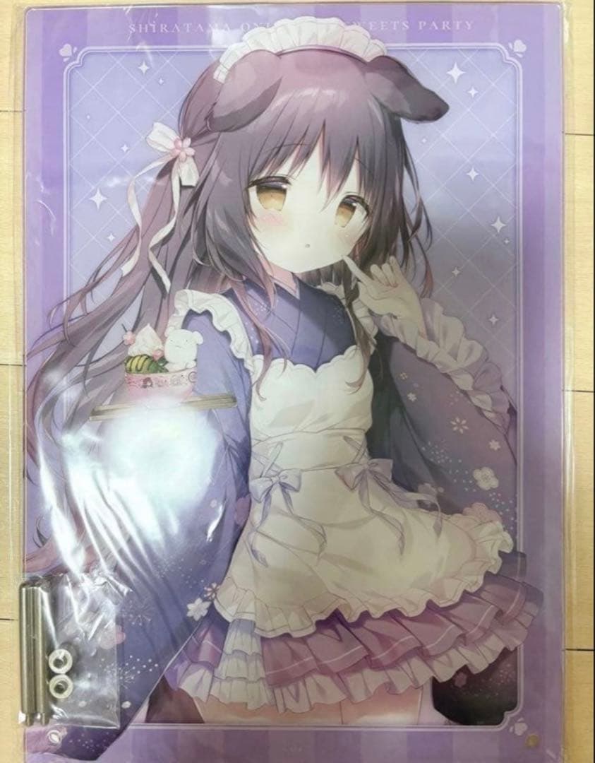 しらたま しらたまこ くろいいぬ A4 アクリルパネル