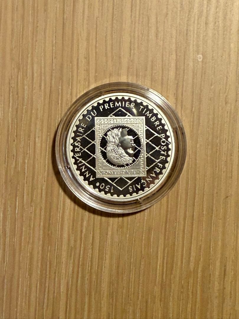 フランス 10フラン銀貨 1999 セレス 初代切手150周年