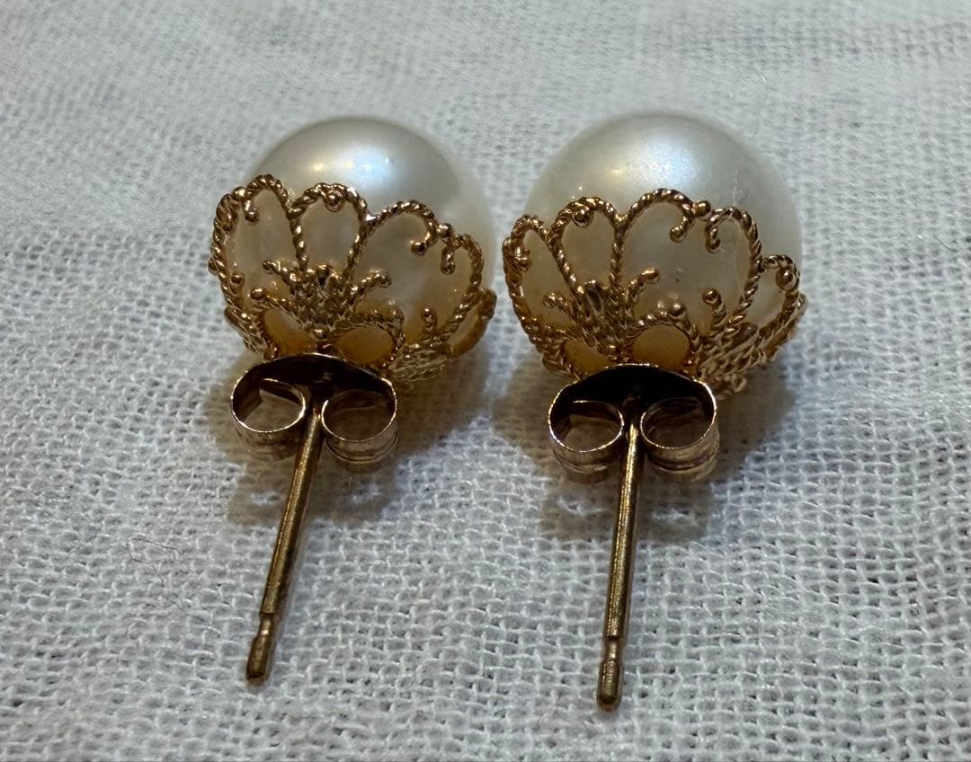 agete パール スタッドピアス