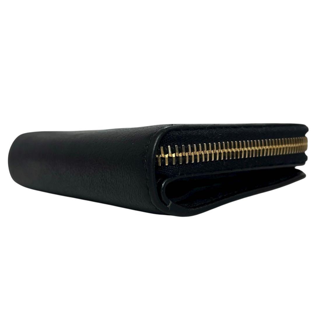 希少✨サンローラン 二つ折り財布 リヴゴージュ YSL レザー ブラック