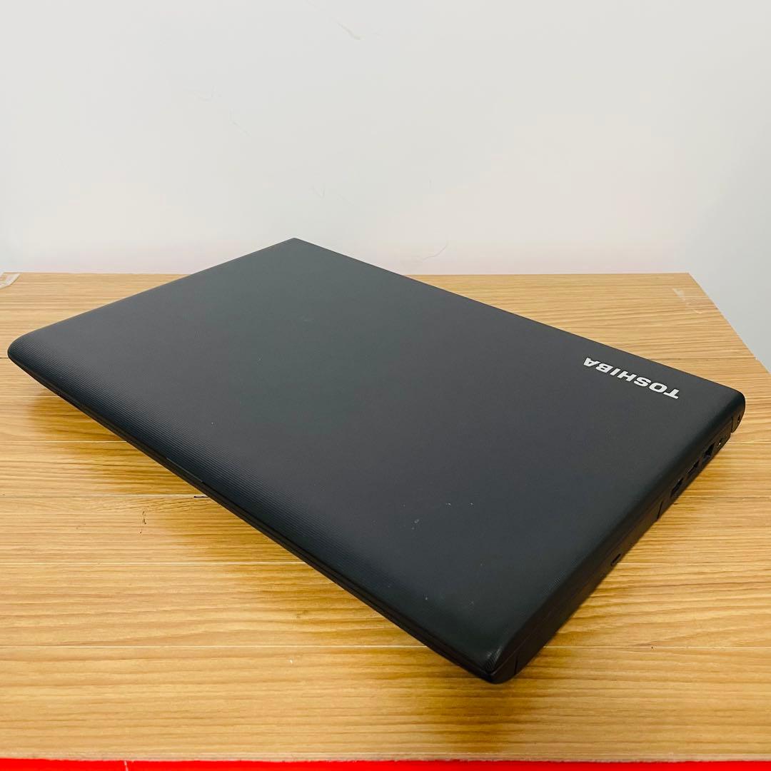 東芝ブラックノートパソコン 大容量750ギガオフィスDVD