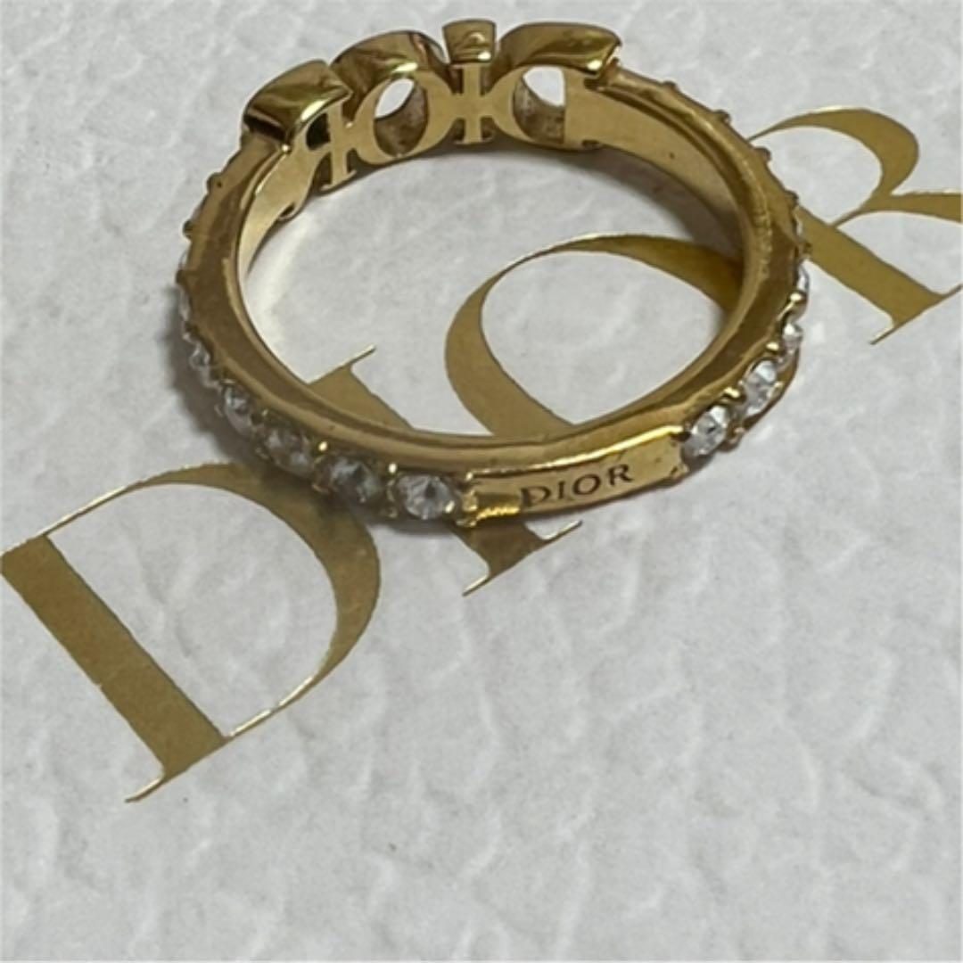 Christian Diorクリスチャンディオール指輪リング　ゴールドストーン