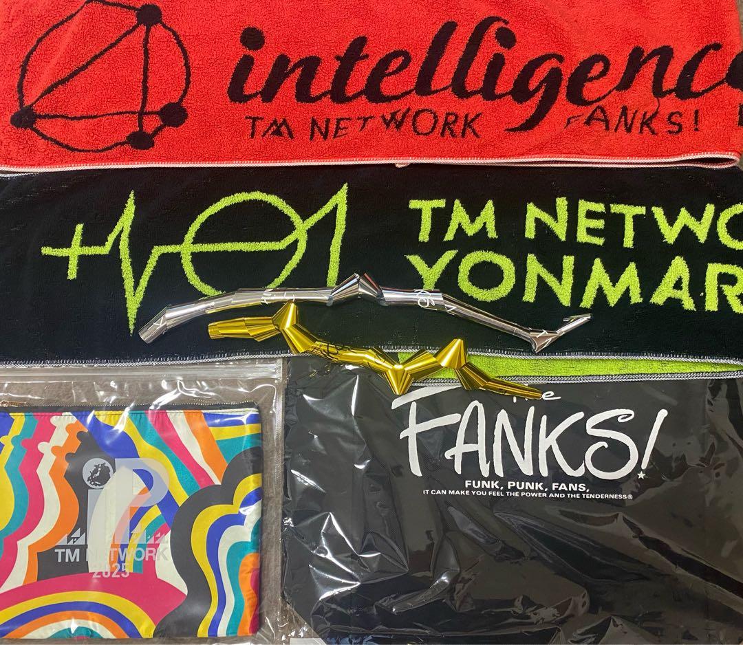 TMNETWORK IP トートバッグ、ポーチ、ライブグッズタオル、オマケ銀テ