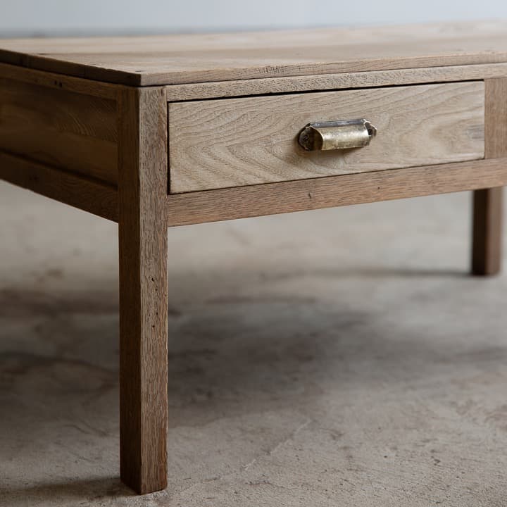 [古家具] 楢の文机 ローテーブル / 展示台 木製家具 座卓 アンティーク什器