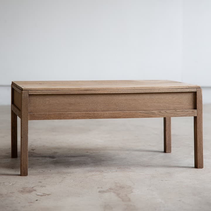 [古家具] 楢の文机 ローテーブル / 展示台 木製家具 座卓 アンティーク什器