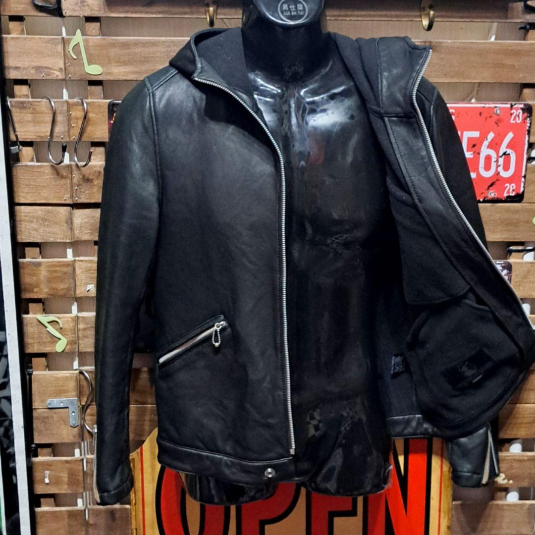 定価8.4万　キムタク着　ヒステリックグラマー　ラムレザー　レザーパーカー　Ｍ