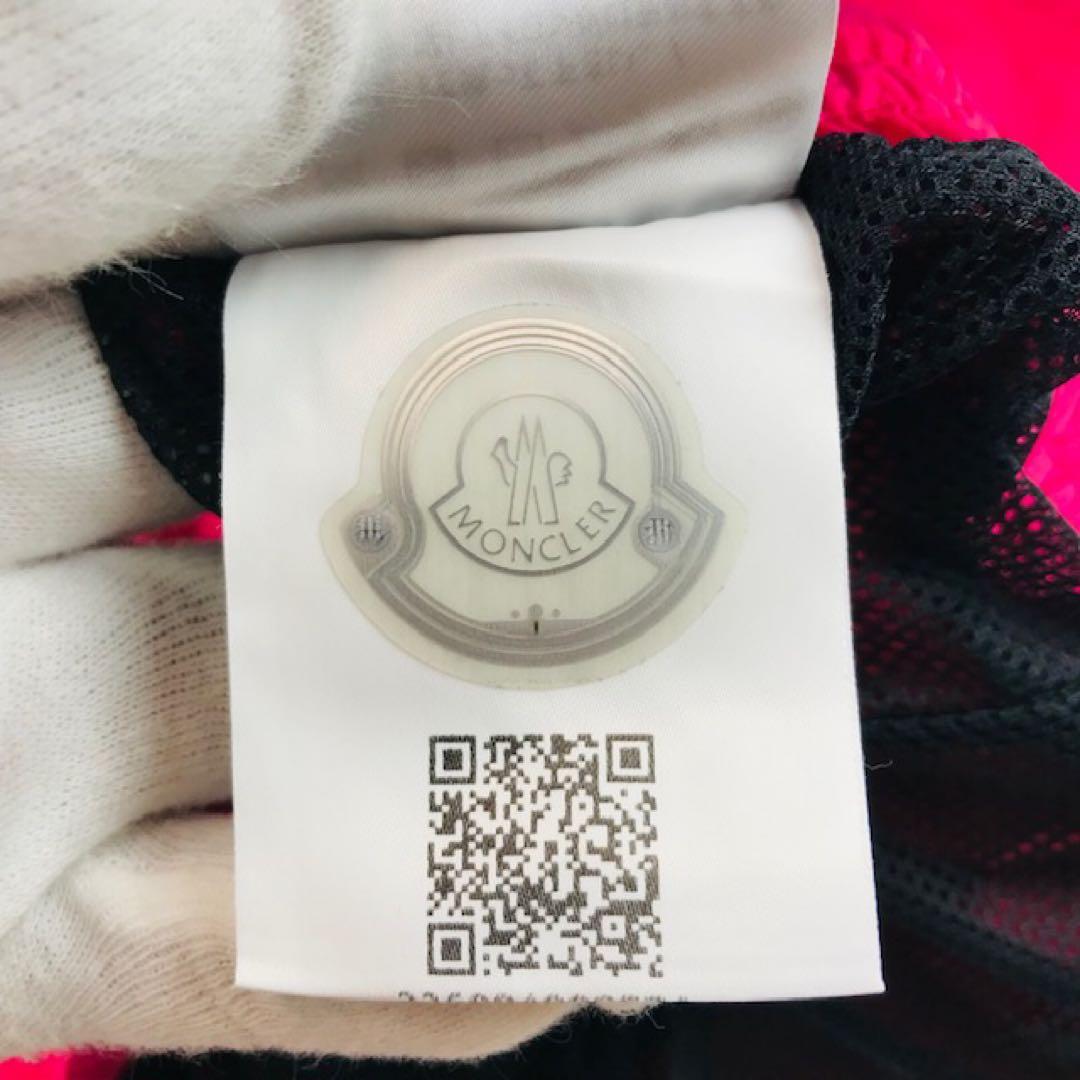 美品★モンクレール・ワッペン付 ブランドロゴ刺繍ライン スイムパンツ(46)