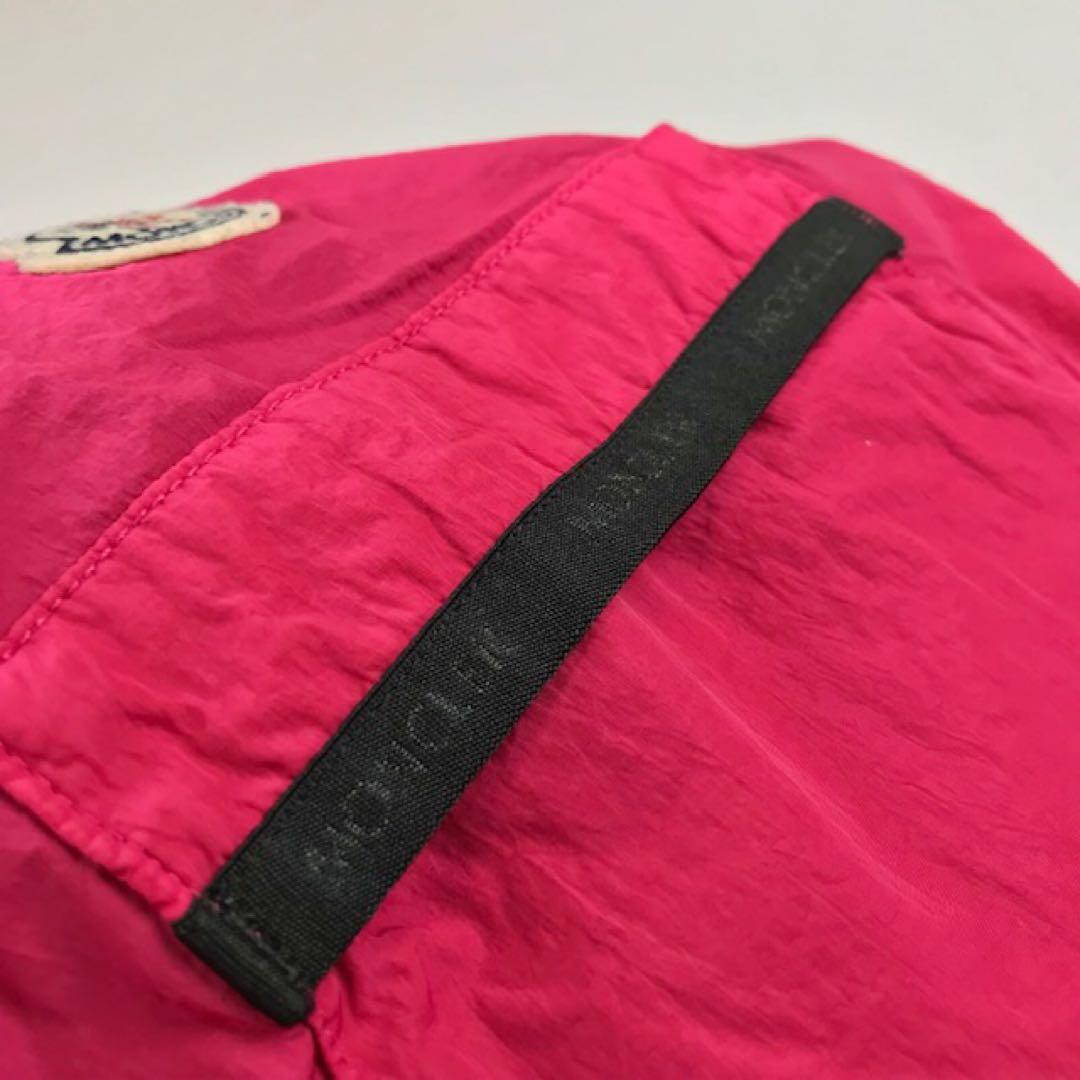 美品★モンクレール・ワッペン付 ブランドロゴ刺繍ライン スイムパンツ(46)