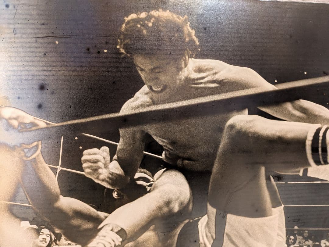 プロレス　アントニオ猪木VSモハメド・アリ 世紀の一戦　モノクロポスターパネル