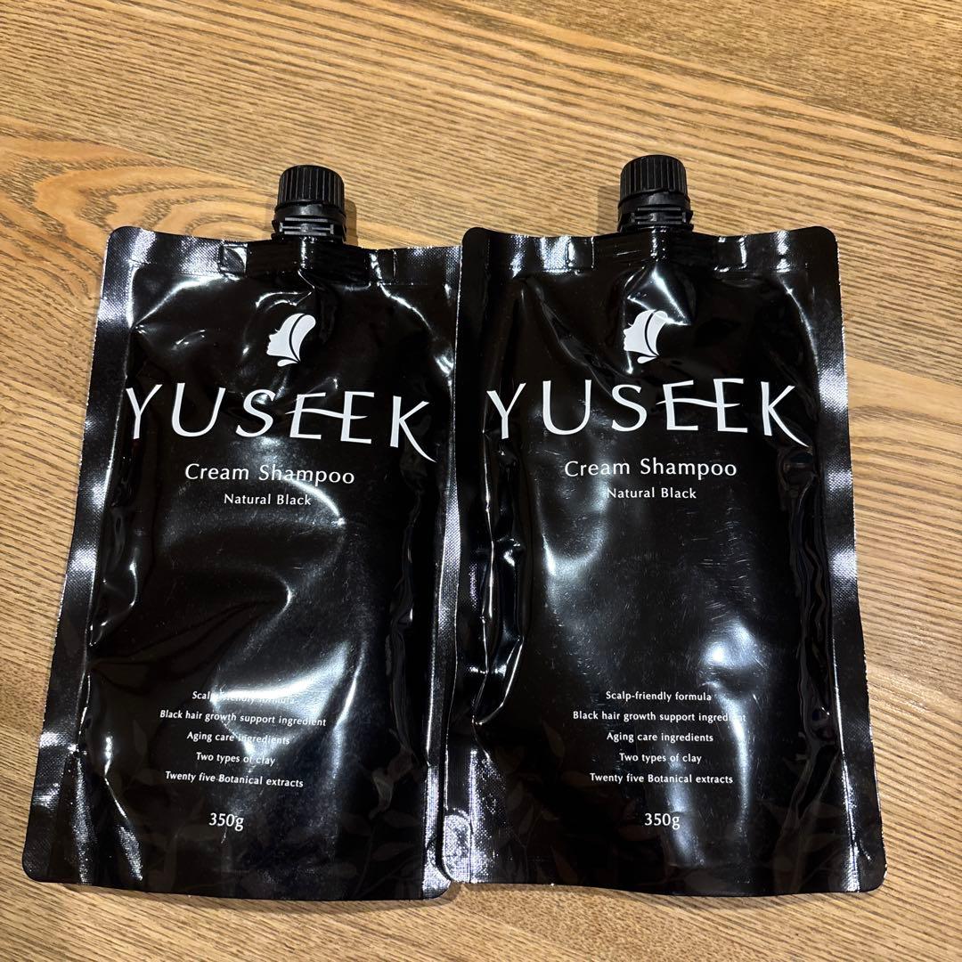 YUSEEK Cream Shampoo Nブラック350g 2個セット