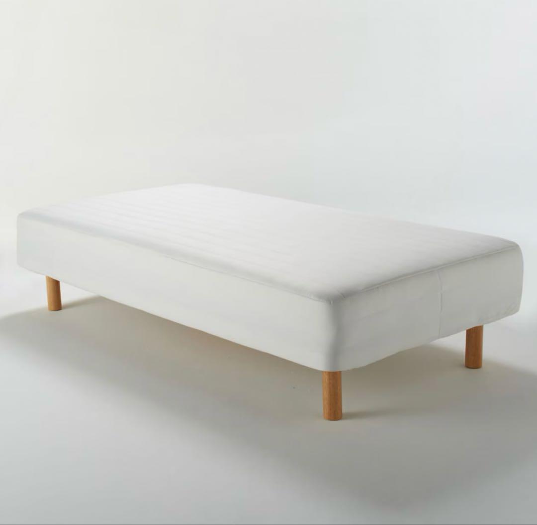 【kazu】無印良品　脚付きマットレス ベッド　スモール