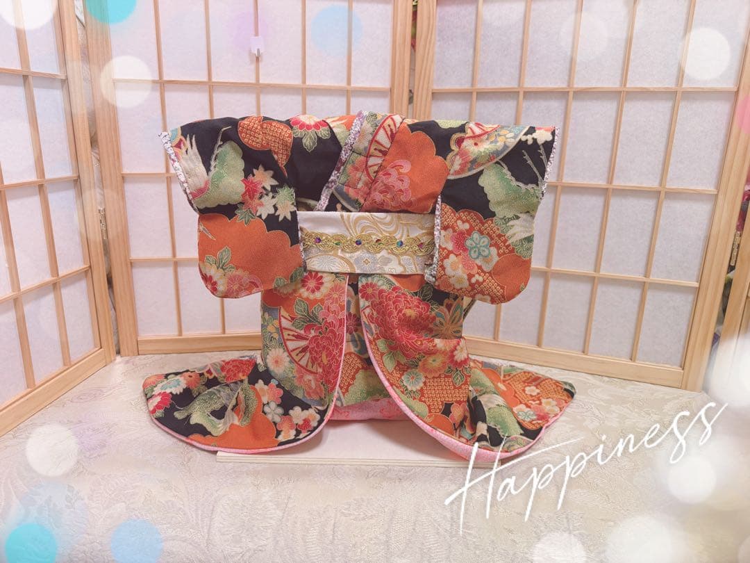 B456.pon2pan2☆犬オーダーお着物☆犬お着物☆犬お引き摺りお着物