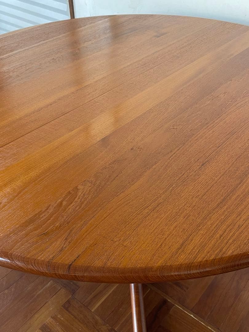 北欧 デンマーク ヴィンテージ gudme チーク ラウンドダイニング テーブル