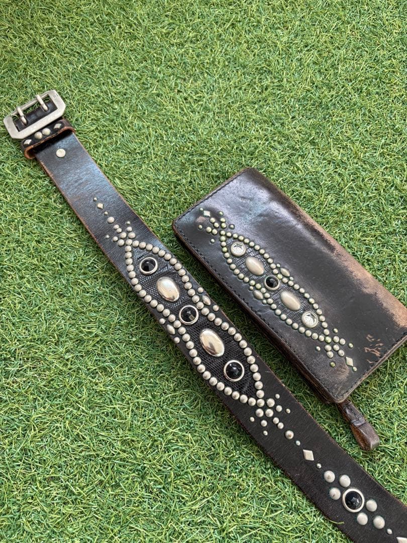ウルフズヘッド　スタッズベルト　財布　セット