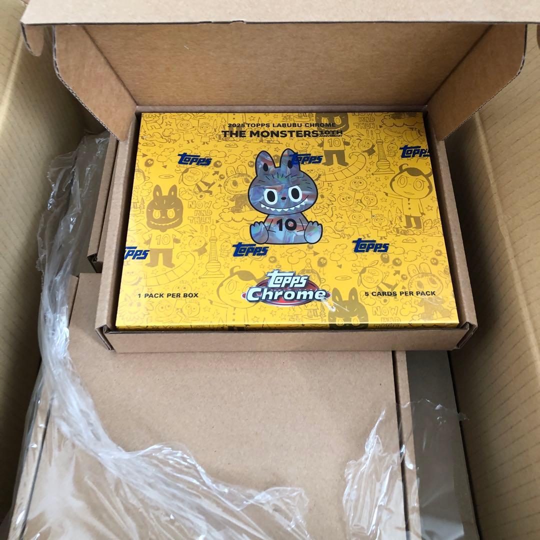 【新品未開封品】2025 ToppsLabubu 1box シュリンク付 5個