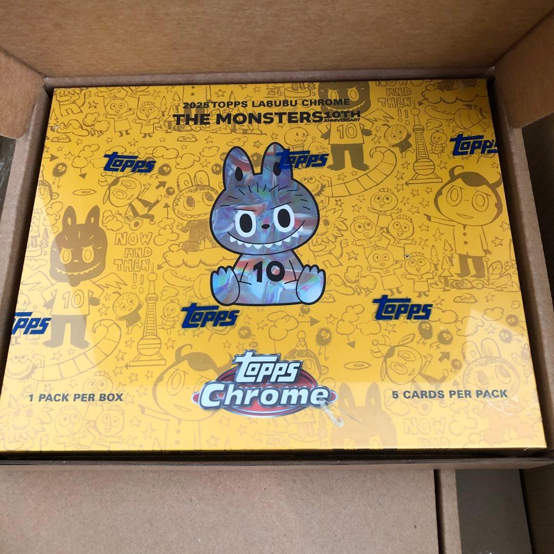 【新品未開封品】2025 ToppsLabubu 1box シュリンク付 5個