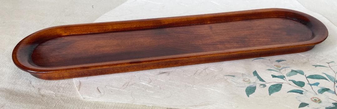 お盆トレー 長盆 すり漆一文字盆 本漆塗り 国産 木製 香川漆器 讃岐漆器 漆器