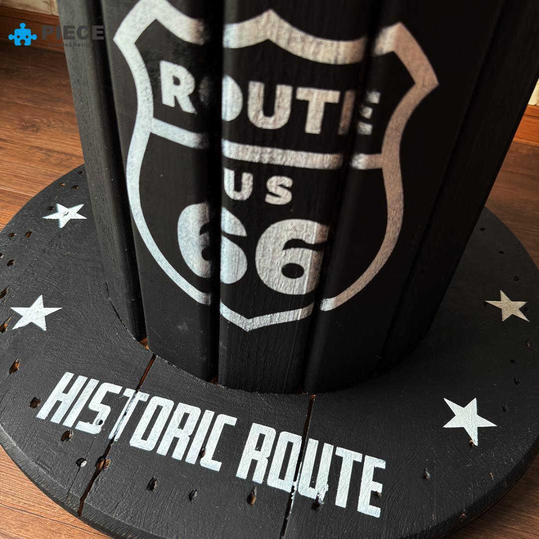 ケーブルドラム 電線ドラム テーブル アメリカン インテリア ガレージ 星条旗①