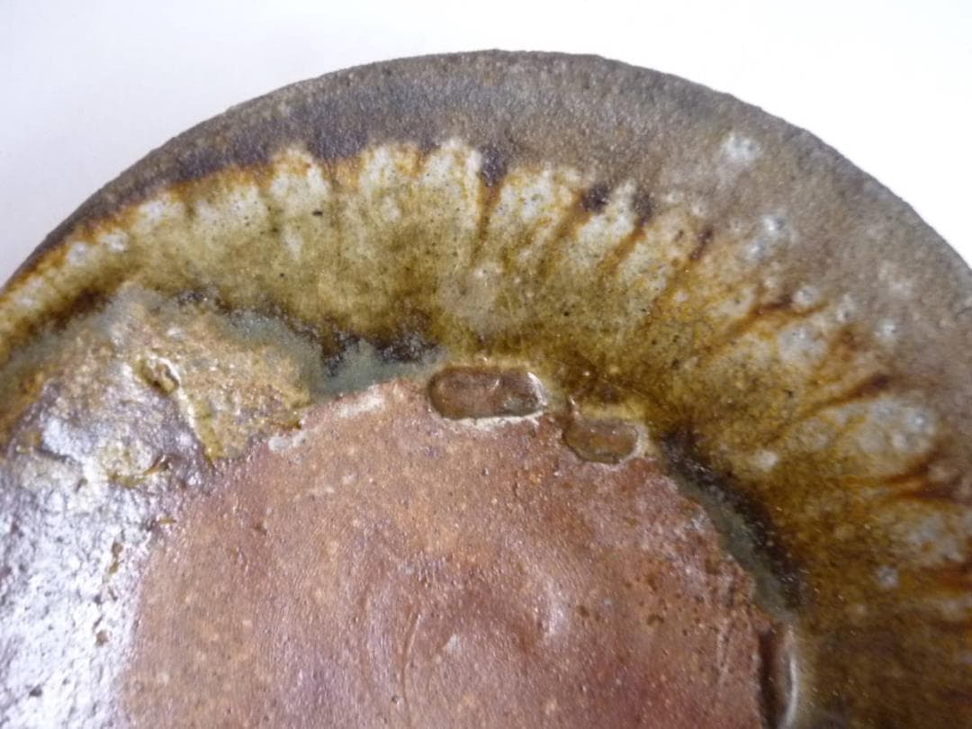 美の巨匠・北大路　魯山人　在刻銘　合箱　備前焼・端皿・平向付