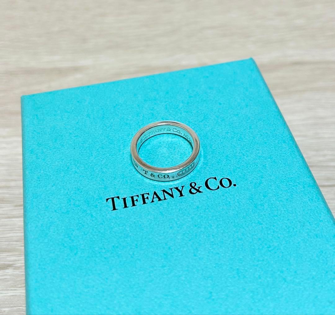 【TIFFANY&CO.】ナローリング シルバー 8号