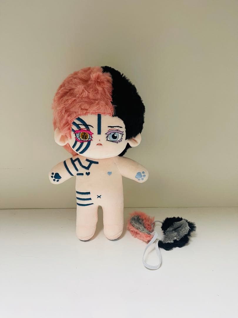 20cm ぬいぐるみ 鬼滅の刃　猗窩座 狛治&恋雪　激カワ　スケルトン入りタイプ