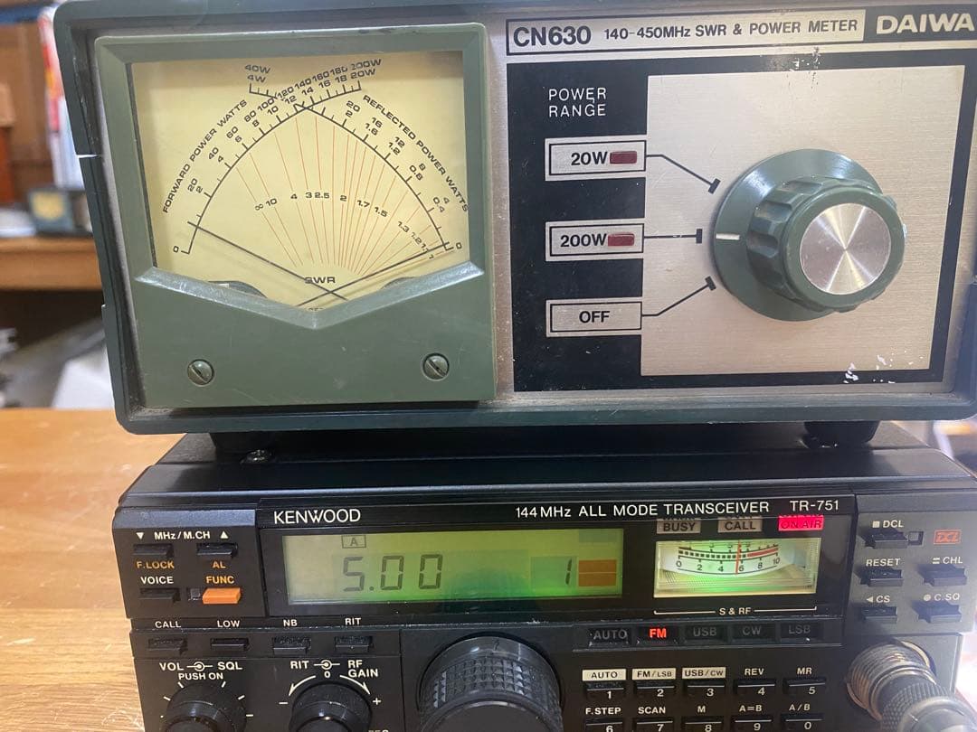 【点検整備済】kenwood TR-751D 144MHz オールモードTR