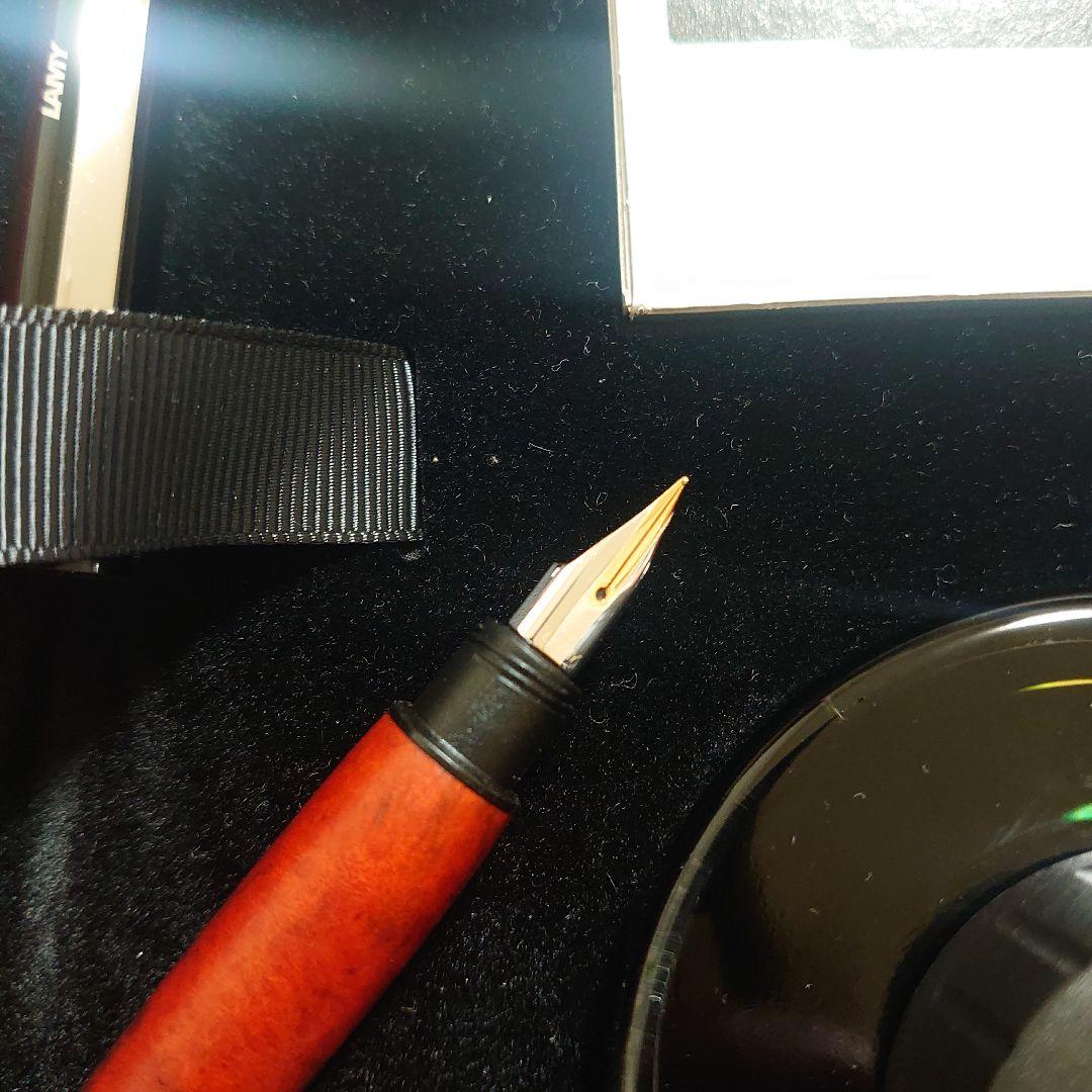 LAMY 万年筆セット 赤 14金ペン先