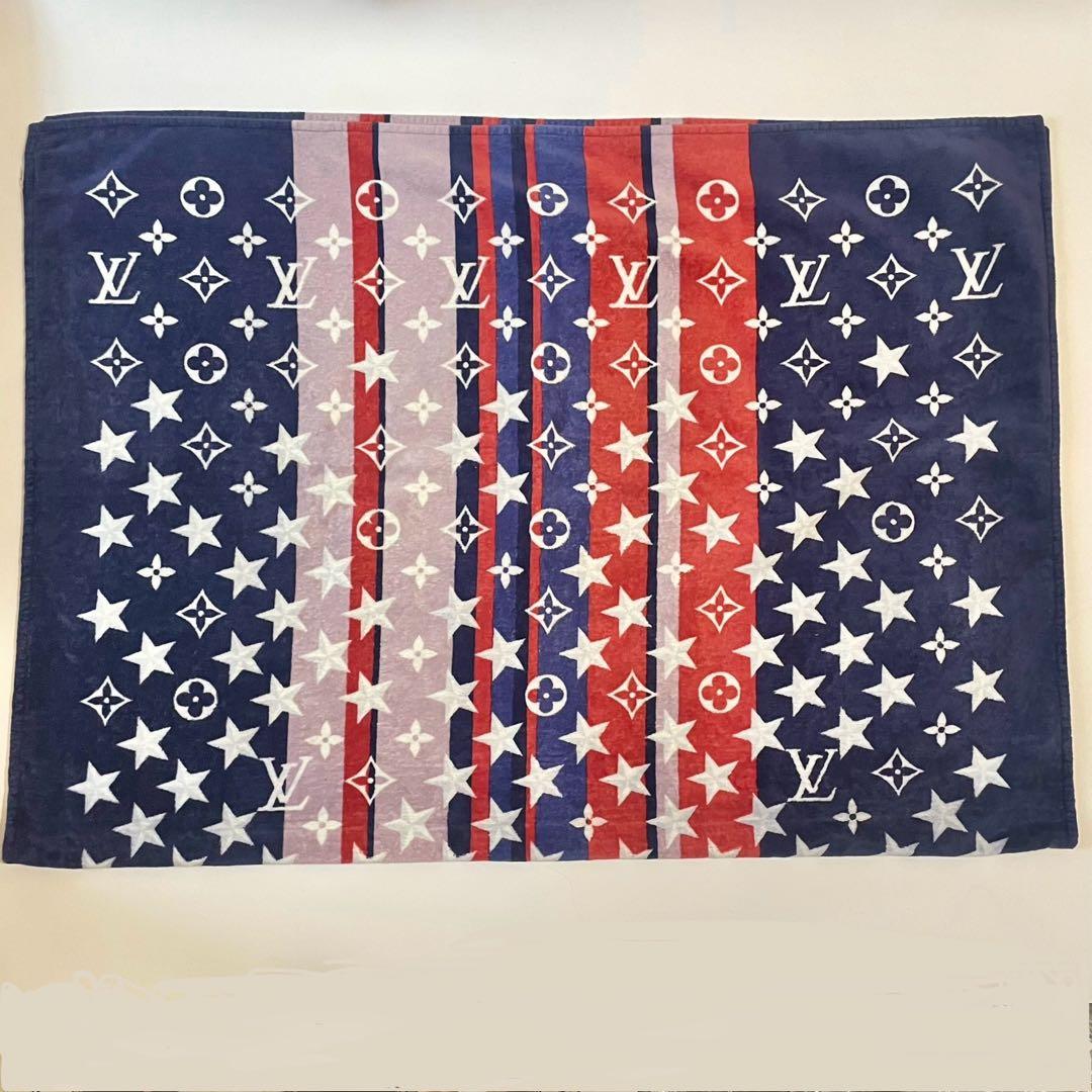 極美品✨ルイヴィトン タオルブランケット ビーチラグ 膝掛け モノグラム スター