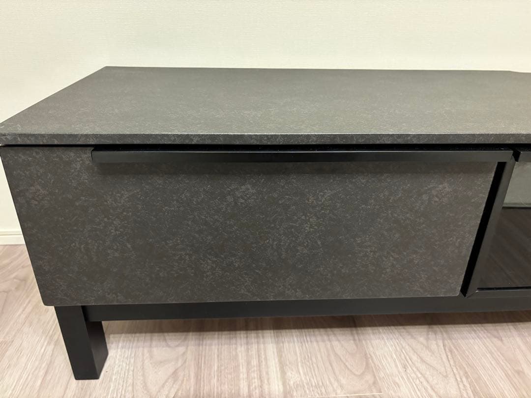 最終セール1/11まで／美品 テレビボード 幅180／ブラック／24年3月購入