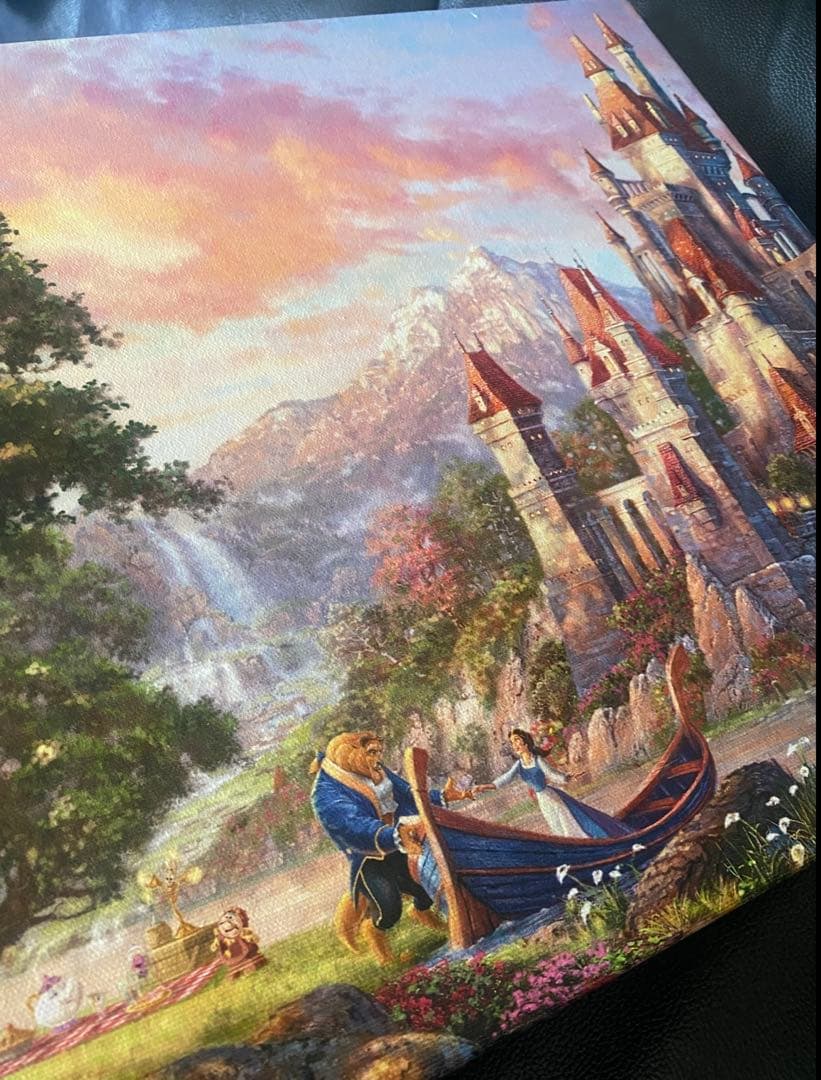 ディズニー　美女と野獣　カルフォルニア　ウォールアート　絵画