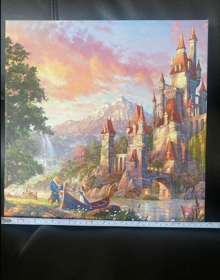 ディズニー　美女と野獣　カルフォルニア　ウォールアート　絵画