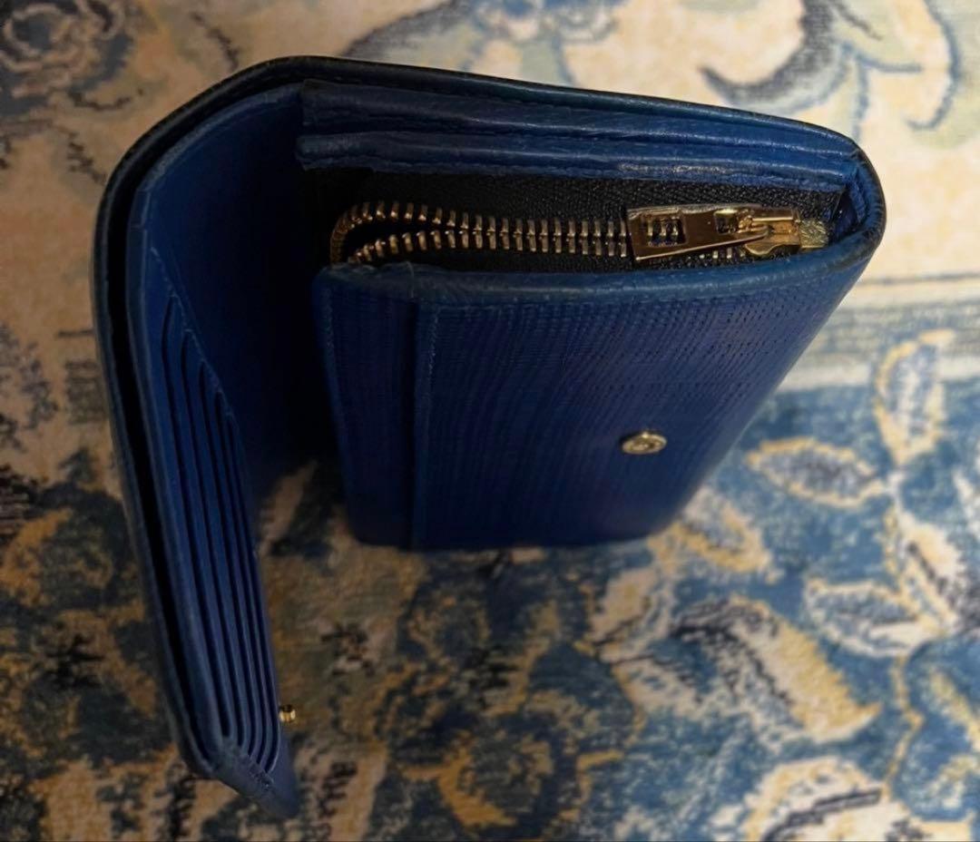 【sale】LOEWE ロエベ高級財布　ブルー　美品