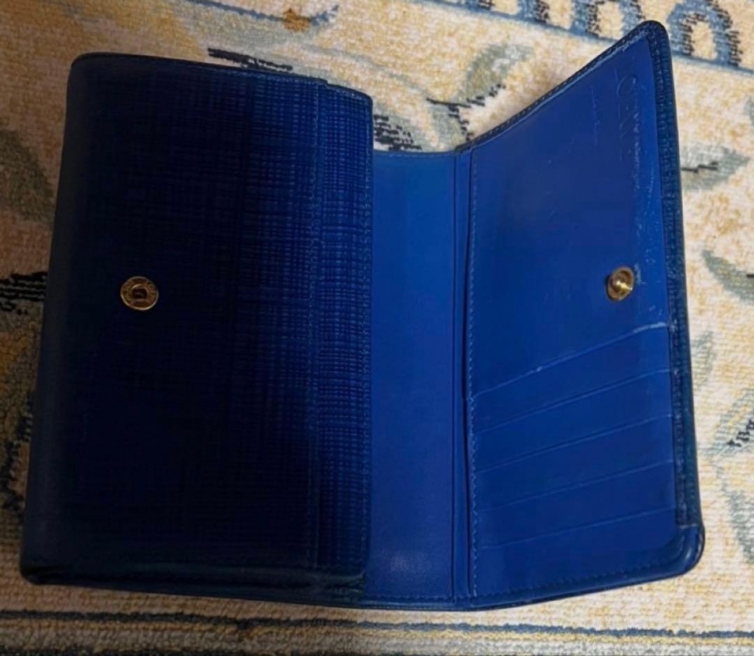 【sale】LOEWE ロエベ高級財布　ブルー　美品