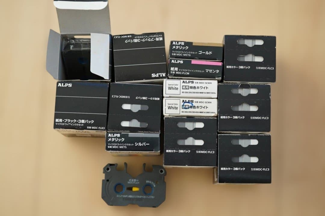 MD-5500 アルプス プリンター インクリボンカートリッジ付き ジャンク