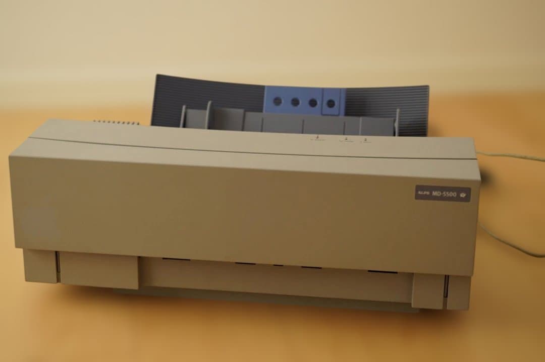 MD-5500 アルプス プリンター インクリボンカートリッジ付き ジャンク