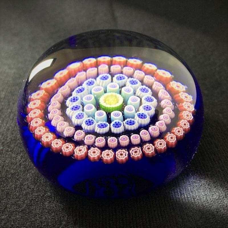 1992 ミッドナイトブルー BACCARAT クリスタル ペーパーウェイト