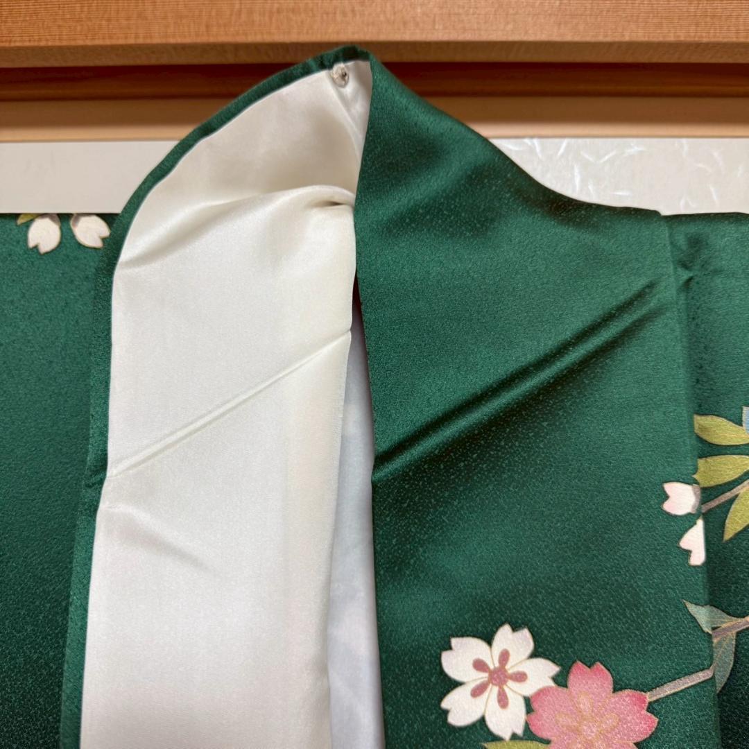 KN3885 振袖 身丈154.5cm 正絹 着物 成人式