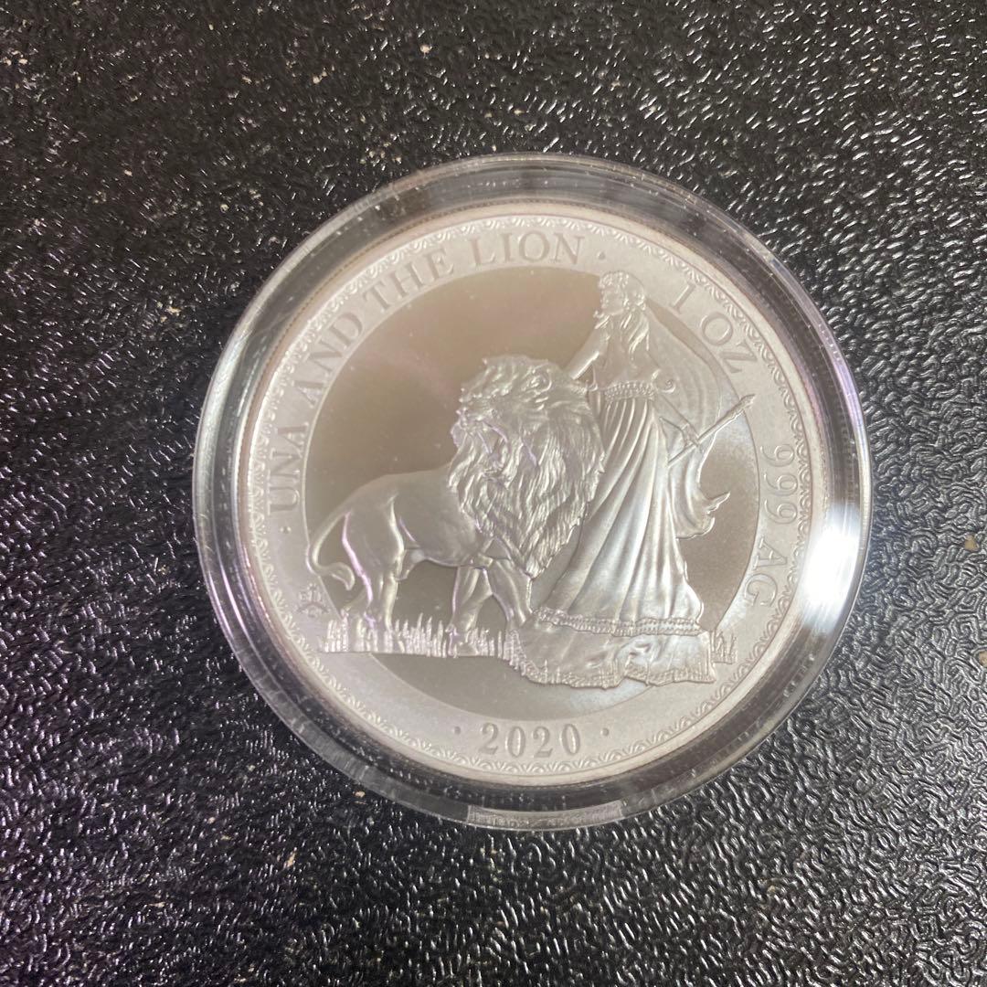銀貨　99.9% 純銀　シルバー　ウナ　ライオン　銀貨　ブリタニア　セントヘレナ