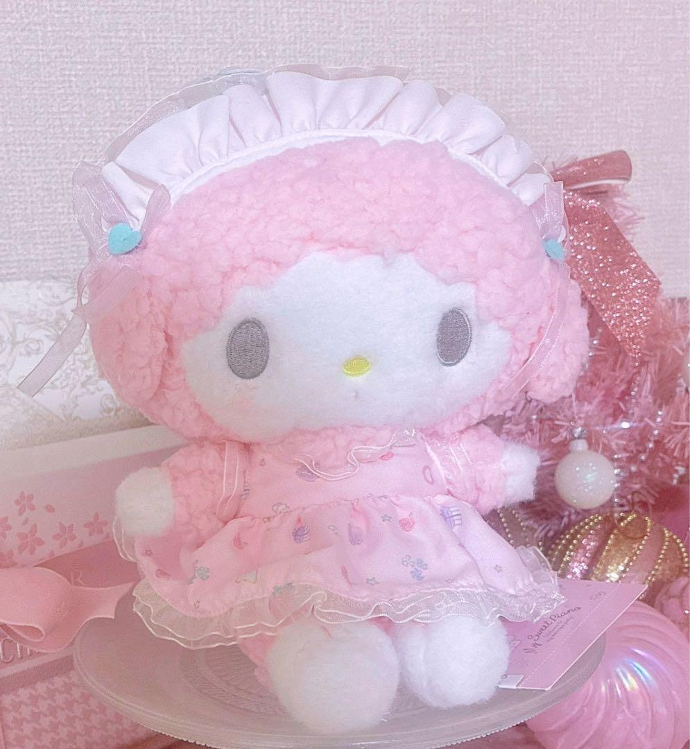 希少♡激レア♡サンリオ♡ピアノちゃん♡メレンゲ♡ぬいぐるみ♡ピンク♡sanrio