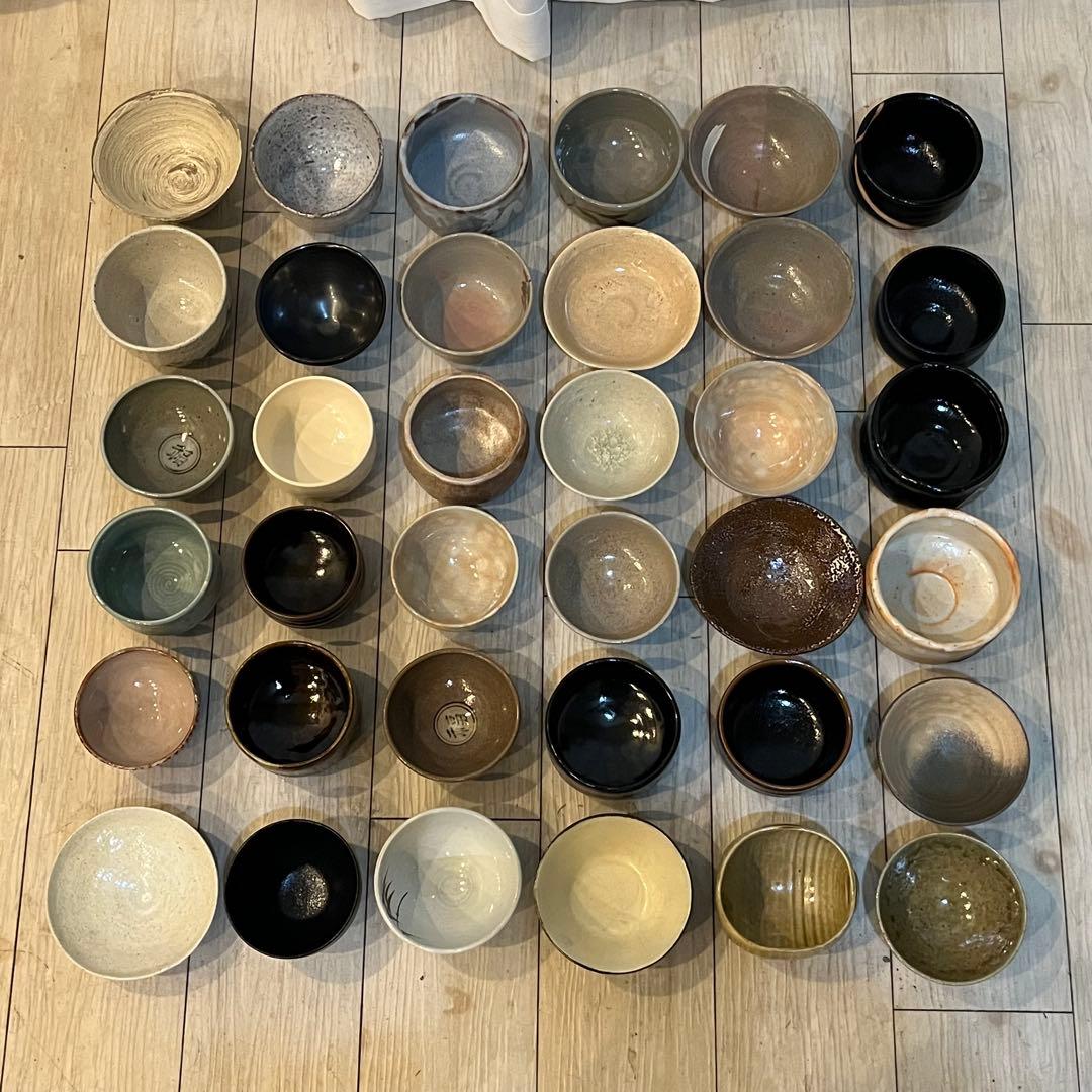 ぞ*う様 茶碗 抹茶碗 数茶碗 まとめて 36点 茶道具 箱無し 陶器 いろいろ