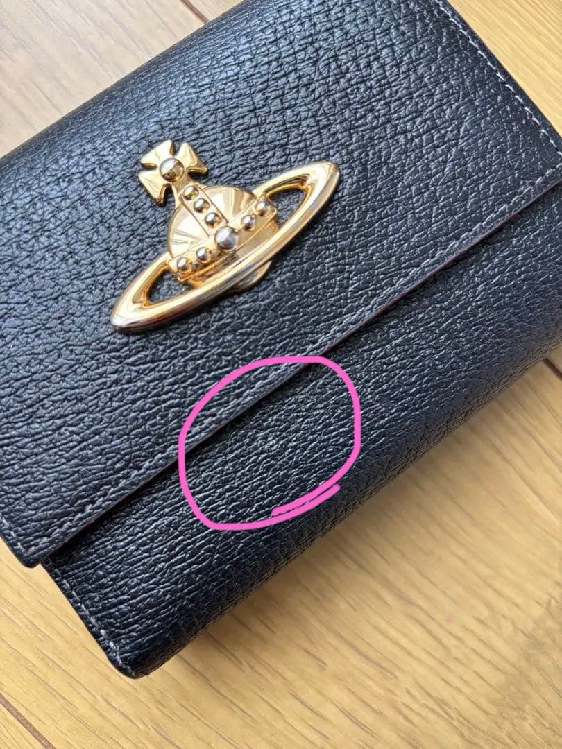 Vivienne Westwood ブラック二つ折り財布