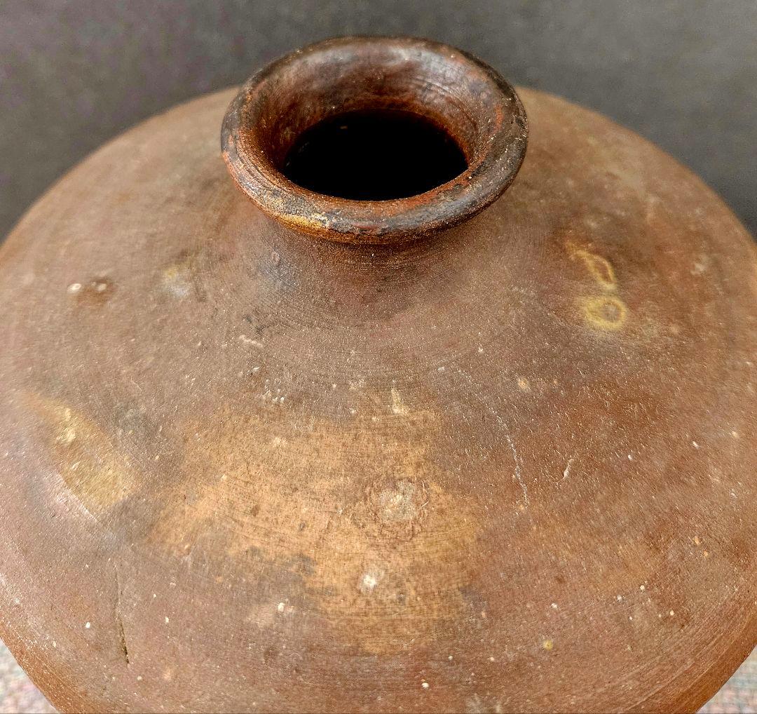 東南アジア古陶磁器系　琉球古陶系　 南蛮壺　花入れ　茶道具　茶器　高27.2cm