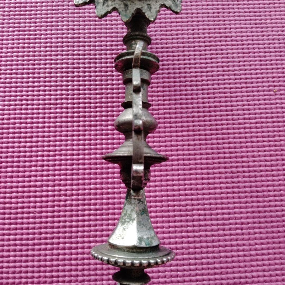 アンティーク金属製キャンドルホルダー2個セット