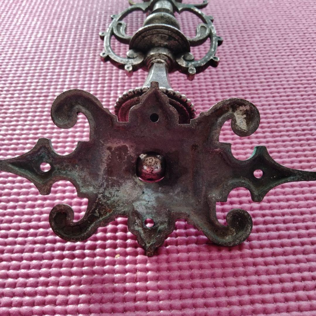 アンティーク金属製キャンドルホルダー2個セット